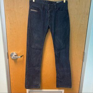 DIESEL  INDUSTRY Sz 28 Safado Jeans Button Fly Dark Wash Jeans